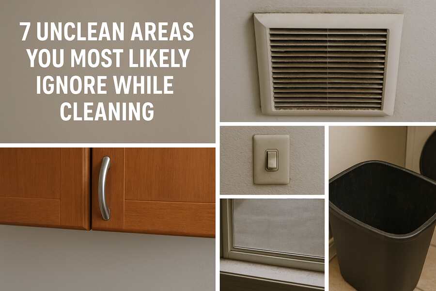 7Unclean Areas You Most Likely Ignore While Cleaning