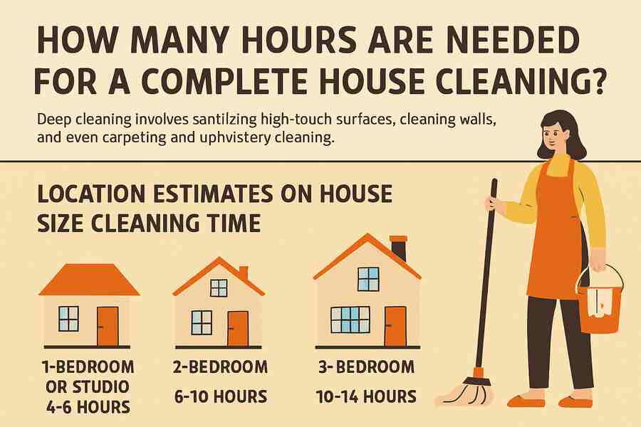 How Many Hours Are Needed for a Complete House Cleaning?